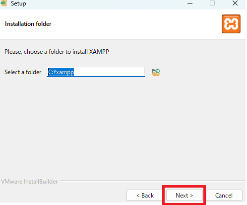 XAMPPインストールセットアップ